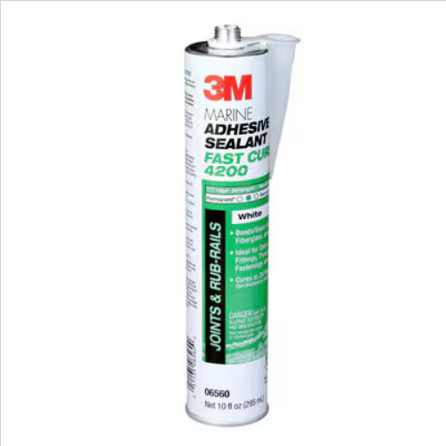 3M™ Marine Adhesive Sealant 4200FC, Fast Cure, White, 295 mL Cartridge