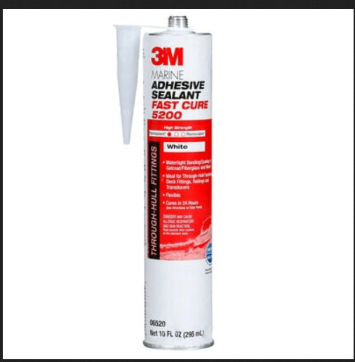 3M Marine Adhesive Sealant 5200FC Fast Cure White 295 mL Cartridge