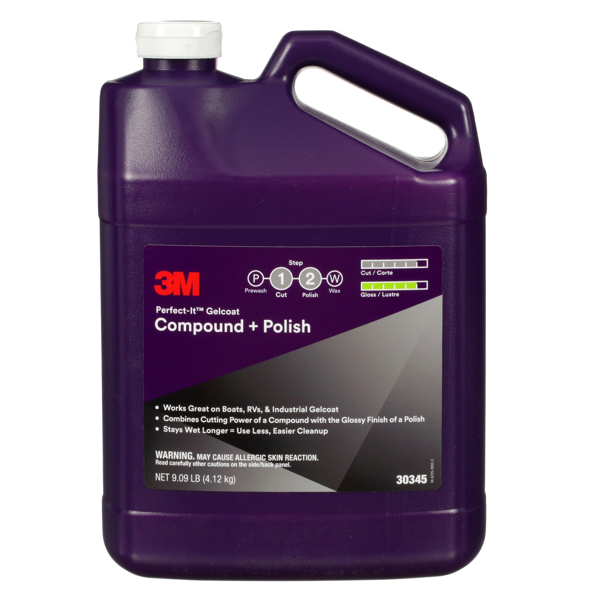 3M™ Perfect-It™ Gelcoat Compound + Polish 30345, 1 gal