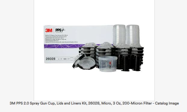 3M™ PPS™ Series 2.0 Spray Cup System Kit, 26028, Micro (3 fl oz, 90 mL)