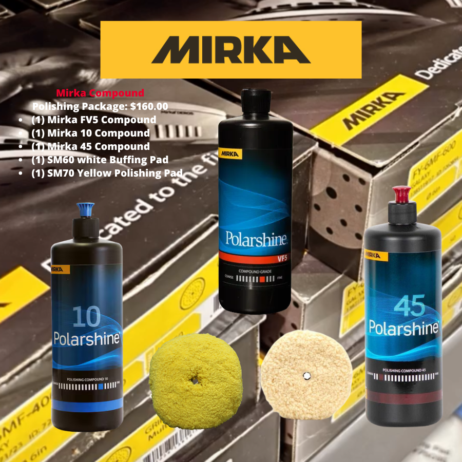 MIRKA COMPOUND POLISHING PACKAGE