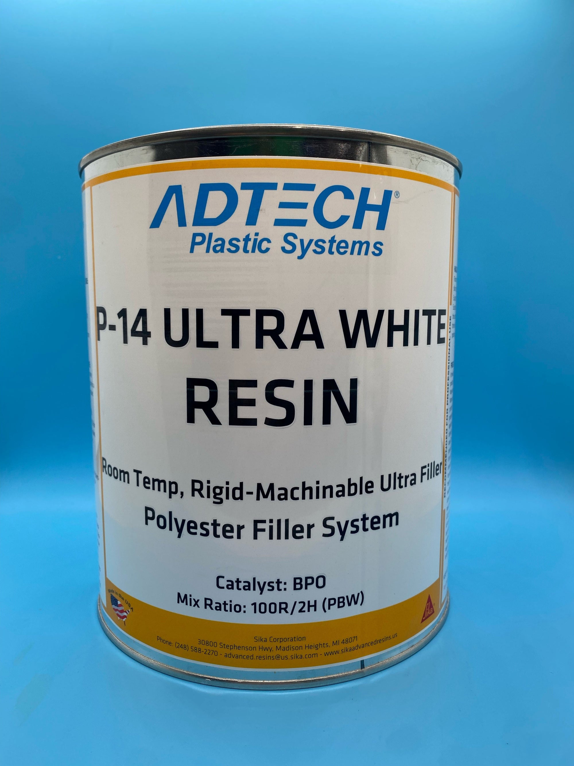 606126 AD-TECH FILLER P-14 WHITE GALLON